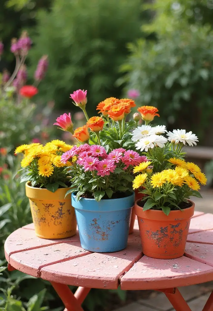 25 Easy DIY Spring Decor Projects That'll Brighten Up Your Home (Even on a Budget!) - 12. Painted Flower Pots
