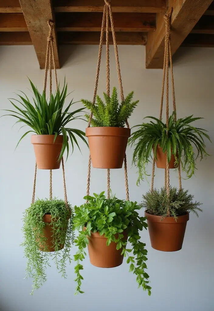 25 Easy DIY Spring Decor Projects That'll Brighten Up Your Home (Even on a Budget!) - 2. DIY Hanging Planters