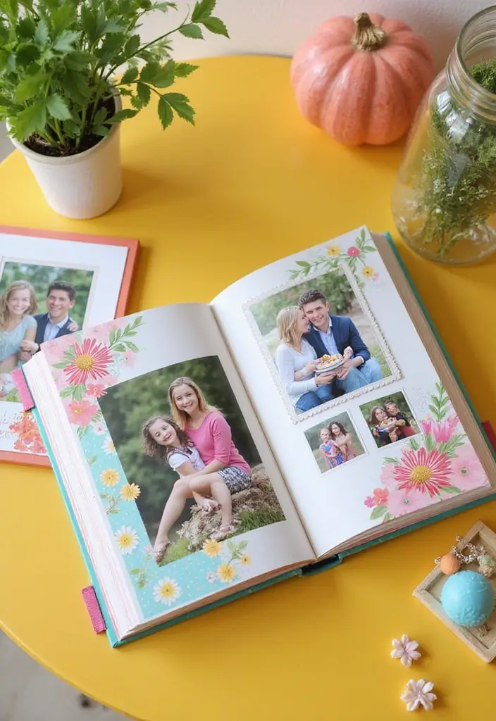 25 Easy DIY Spring Decor Projects That'll Brighten Up Your Home (Even on a Budget!) - 23. DIY Spring Photo Album
