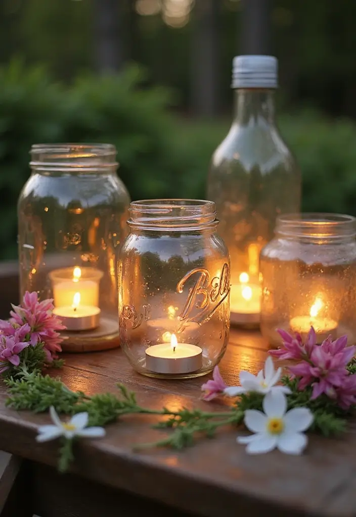 25 Easy DIY Spring Decor Projects That'll Brighten Up Your Home (Even on a Budget!) - 5. Decorative Mason Jar Lanterns
