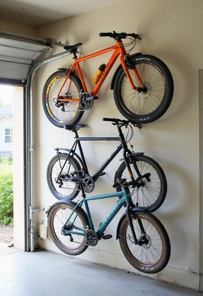 7 Space-Saving Bike Storage Ideas That Will Free Up Your Yard (You’ll Love #3!) - 3. Wall-Mounted Storage