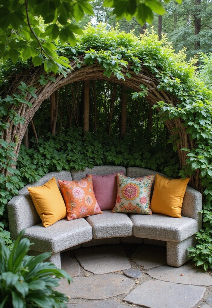 8 Unique Gabion Sculptures That Will Make Your Garden a Work of Art! - 2. The Serene Gabion Bench
