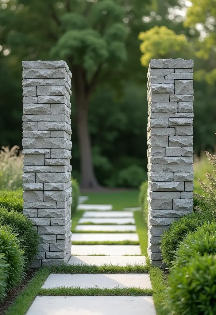 8 Unique Gabion Sculptures That Will Make Your Garden a Work of Art! - 5. The Contemporary Gabion Column