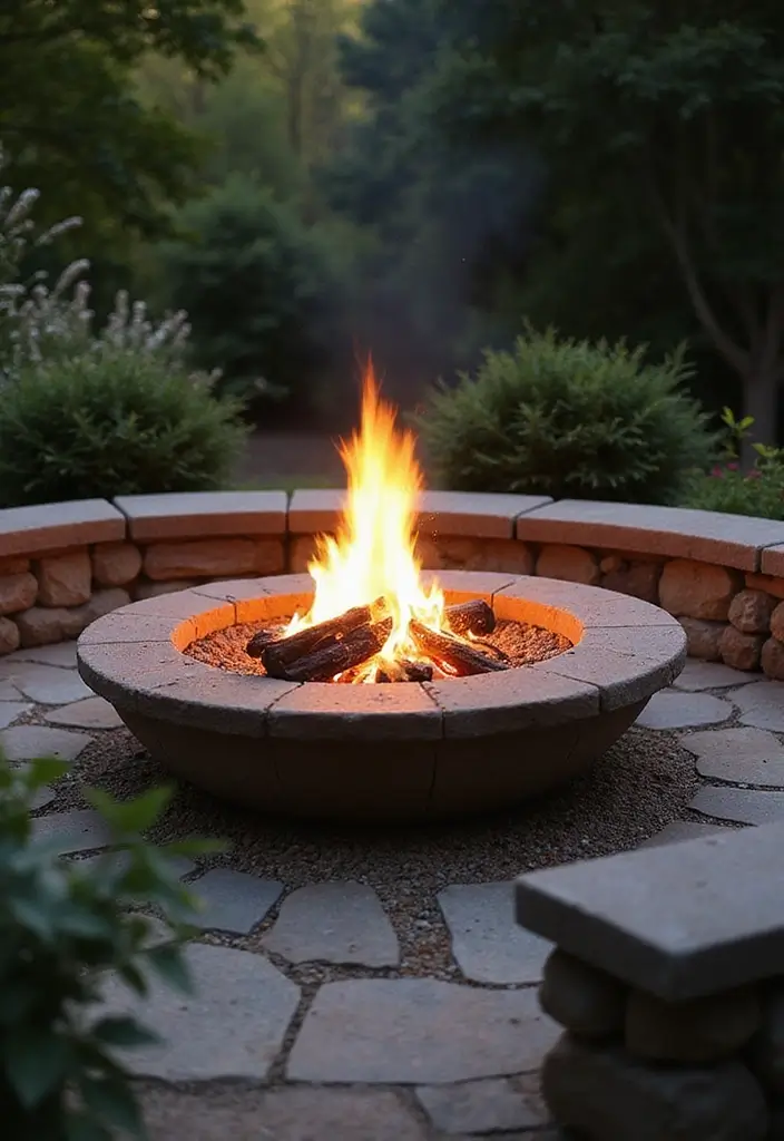 8 Unique Gabion Sculptures That Will Make Your Garden a Work of Art! - 7. The Gabion Fire Pit